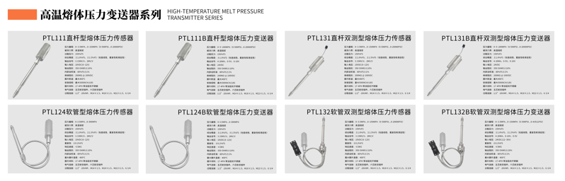 温熔体压力变送器系列