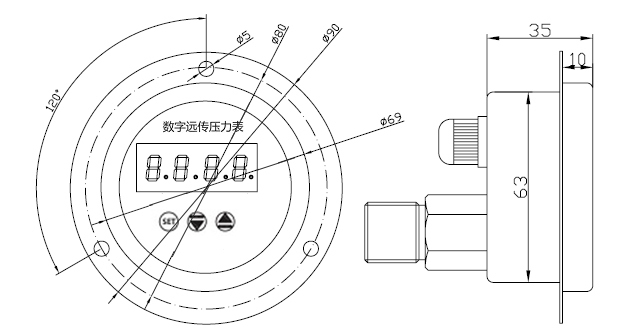 YL-821ZA尺寸图 YL-821ZA尺寸图