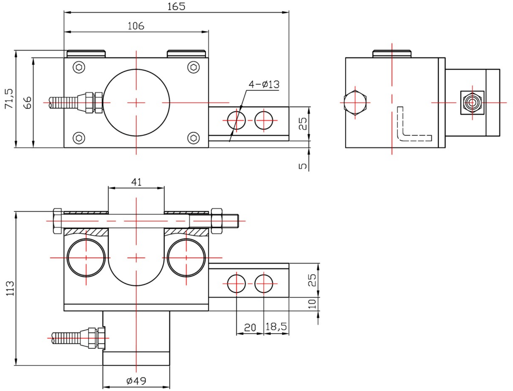 LCZ-109B尺寸图 LCZ-109B尺寸图