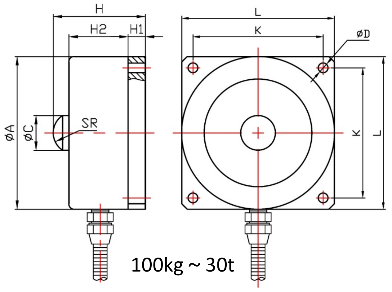 LCZ-101B尺寸图 LCZ-101B尺寸图