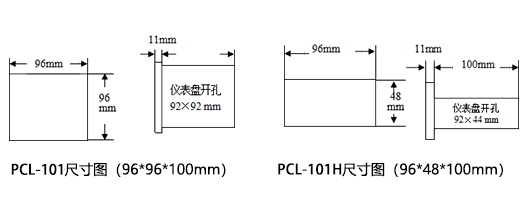 PCL-101尺寸图 PCL-101尺寸图