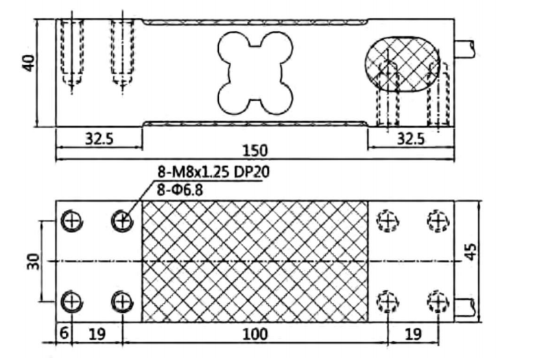 LCZ-301M尺寸图 LCZ-301M尺寸图